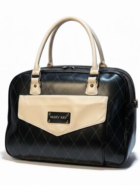 Mary Kay Makeup Consultant Bag Large Black & Cream Travel Bag